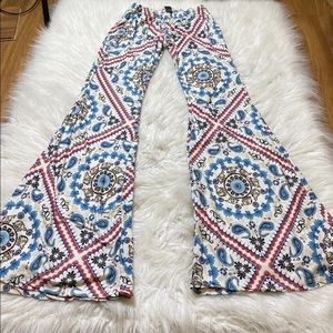 Printed Flare Pants